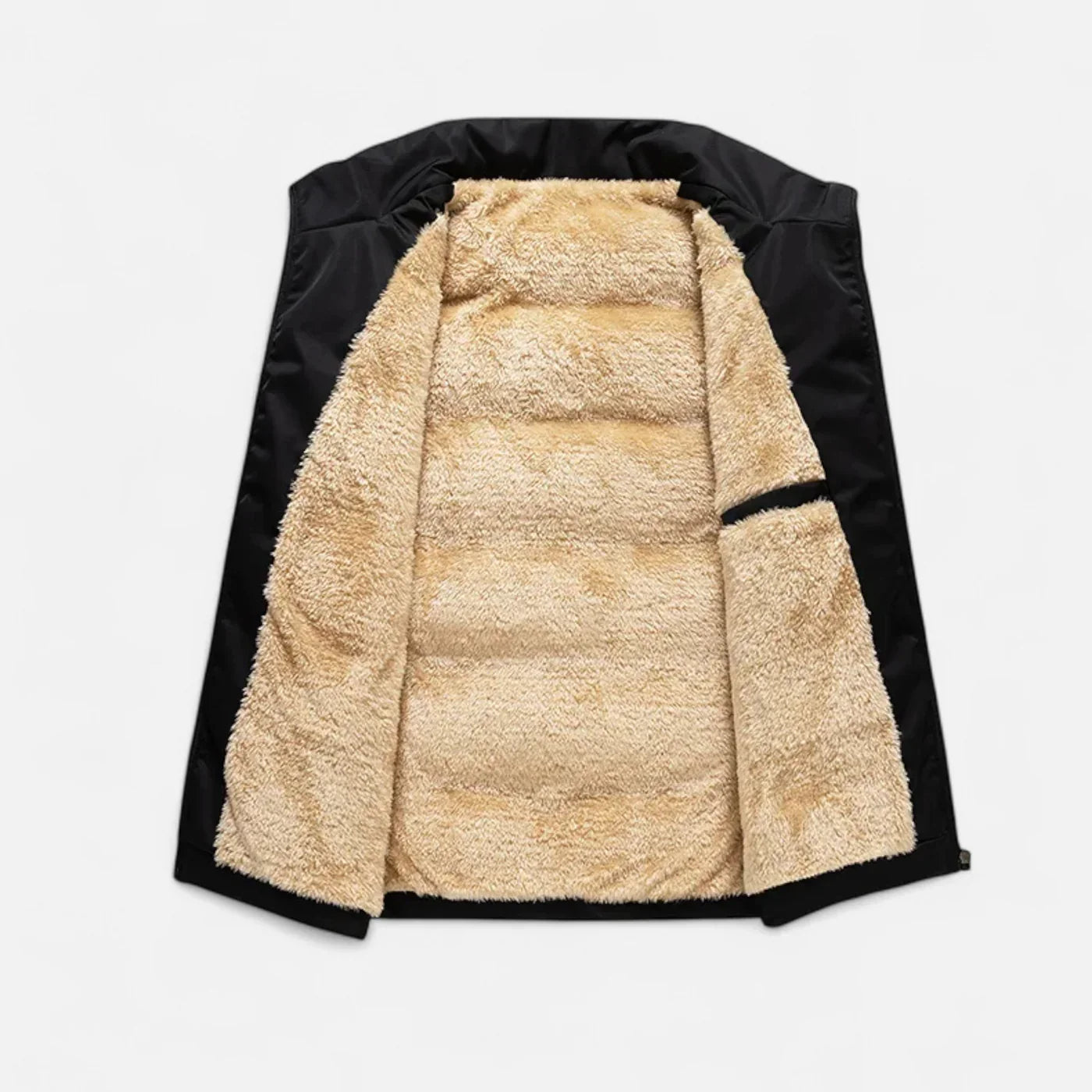 Victor Gilet Homme en Laine – Gilet d'Hiver en Laine d'Agneau avec Doublure Polaire Douce & Coupe Décontractée