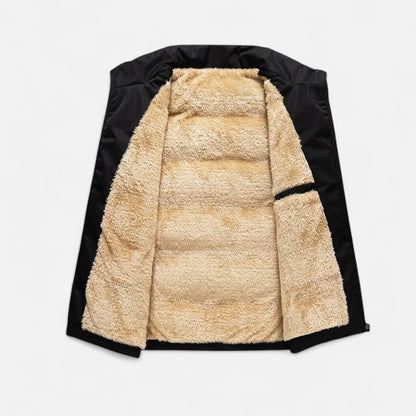 Victor Gilet Homme en Laine – Gilet d'Hiver en Laine d'Agneau avec Doublure Polaire Douce & Coupe Décontractée