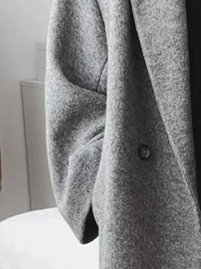 Celia Women's Coat – Long Mixed Wool, Elegant & Modern Oversized Fit