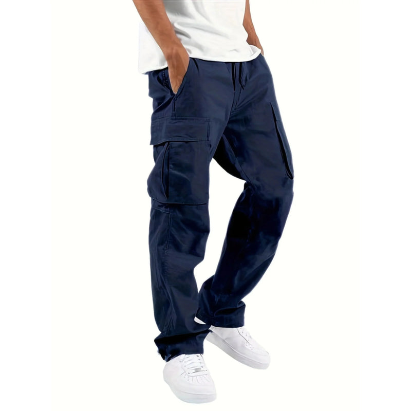 Lance Men's Pants – Wide Straight Cut Cargo Pants, Comfortable & Trendy