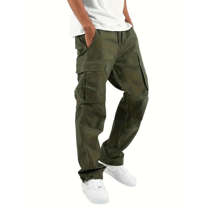 Lance Men's Pants – Wide Straight Cut Cargo Pants, Comfortable & Trendy