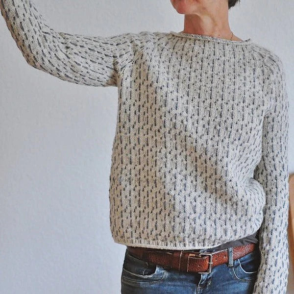 Malona Pull Élégant pour Femme – Pull Automnal Féminin à Coupe Flatteuse