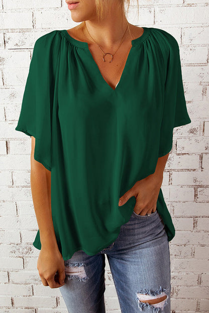 Samara T-Shirt Femme – Haut Décontracté à Manches Courtes en Maille Douce et Coupe Ample