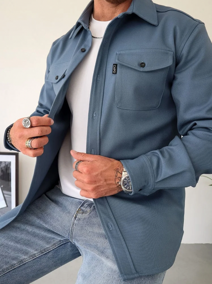 Maxim Chemise Homme – Chemise Élégante en Coton Premium pour Automne & Occasions Décontractées