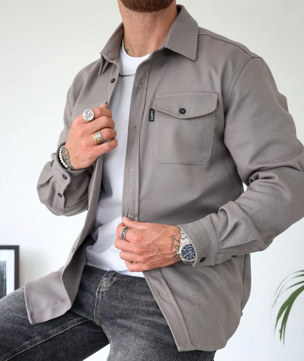 Maxim Chemise Homme – Chemise Élégante en Coton Premium pour Automne & Occasions Décontractées