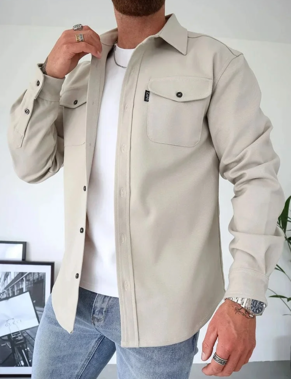 Maxim Chemise Homme – Chemise Élégante en Coton Premium pour Automne & Occasions Décontractées