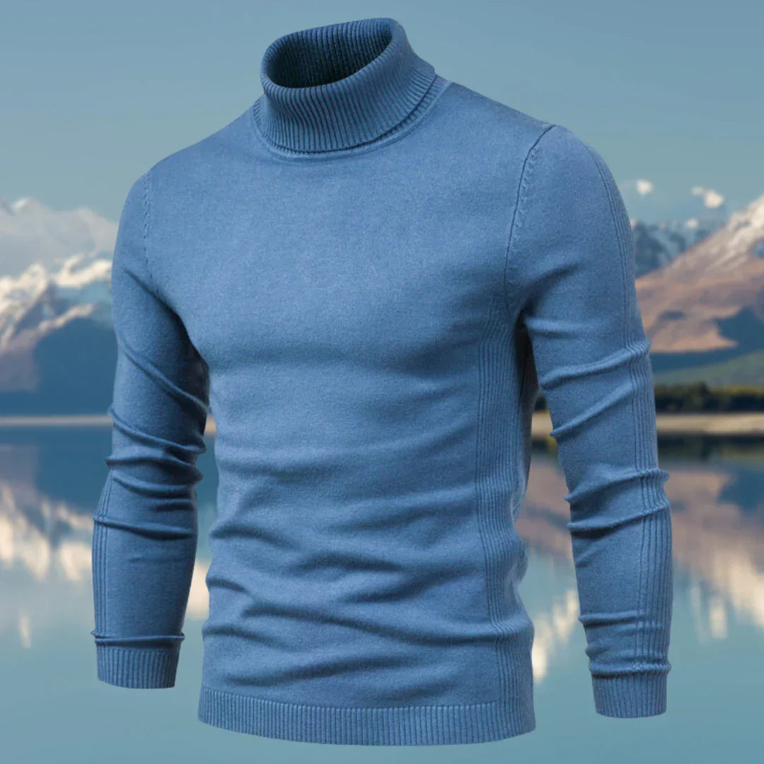 Vince Pull Col Roulé Homme – Classique en Maille Douce, Ajusté & Élégant pour l’Hiver