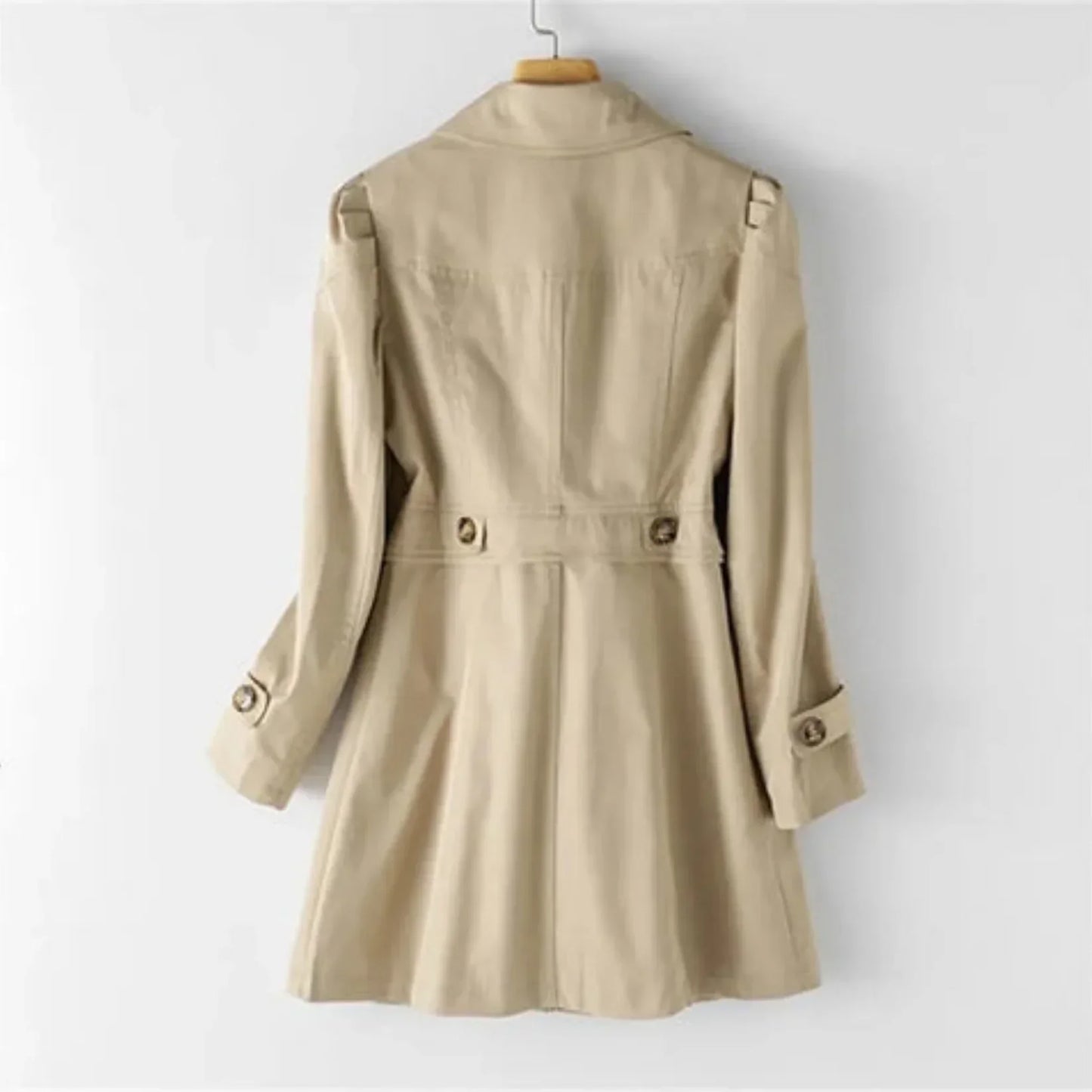 Livia Manteau Femme – Trench-Coat Imperméable Élégant au Style Classique & Intemporel