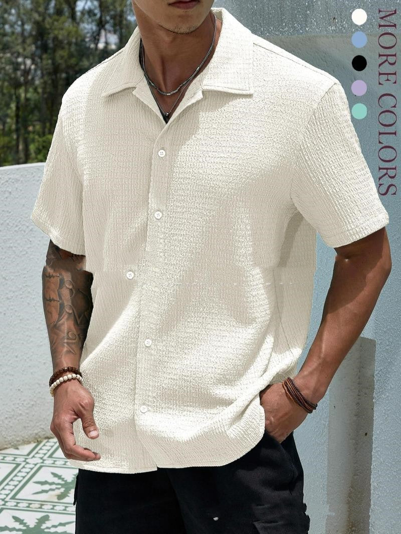 Jay Casual Shirt for Men – Modern Short Sleeve Shirt for Summer, Holidays & Everyday