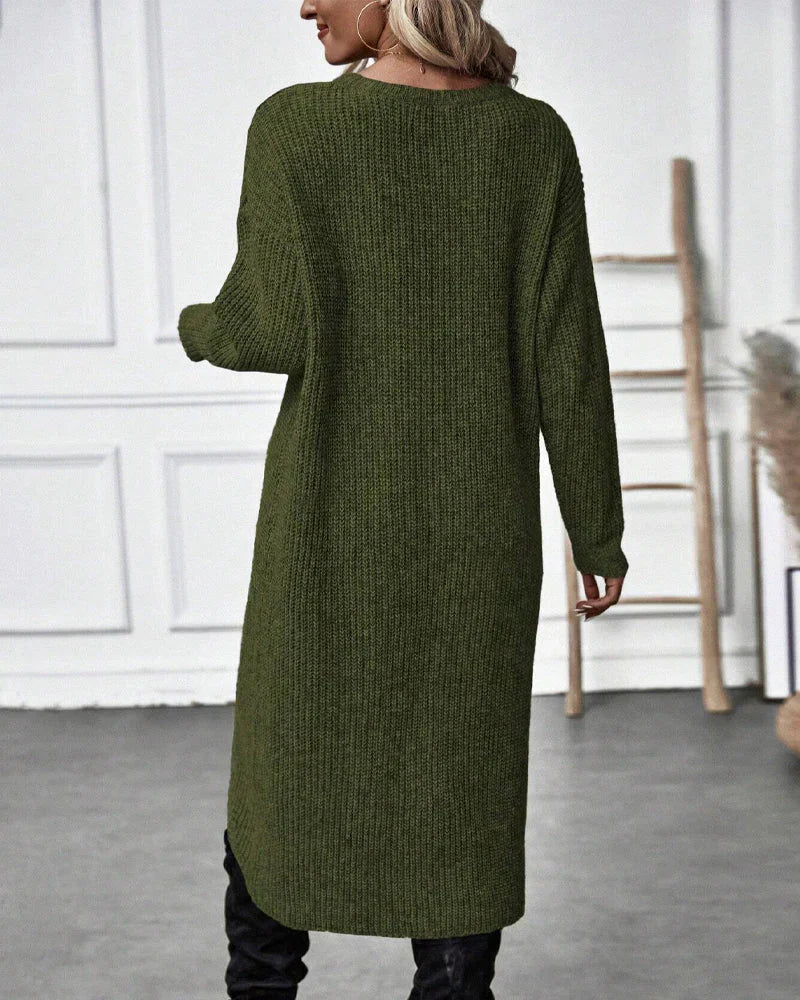 Sylvia Pull Femme – Long Pull Élégant & Confortable au Style Intemporel pour l’Hiver