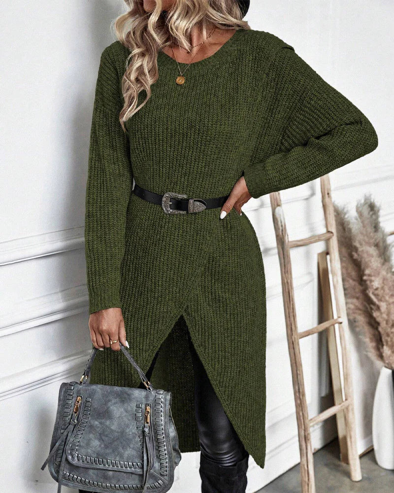 Sylvia Pull Femme – Long Pull Élégant & Confortable au Style Intemporel pour l’Hiver