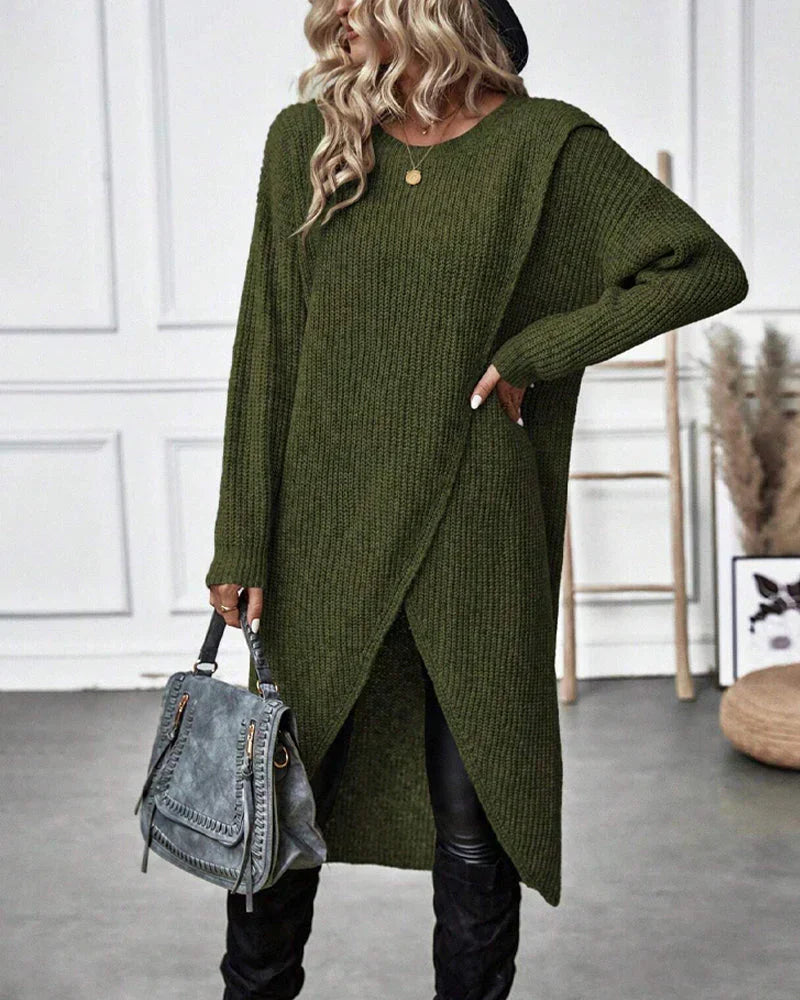 Sylvia Pull Femme – Long Pull Élégant & Confortable au Style Intemporel pour l’Hiver