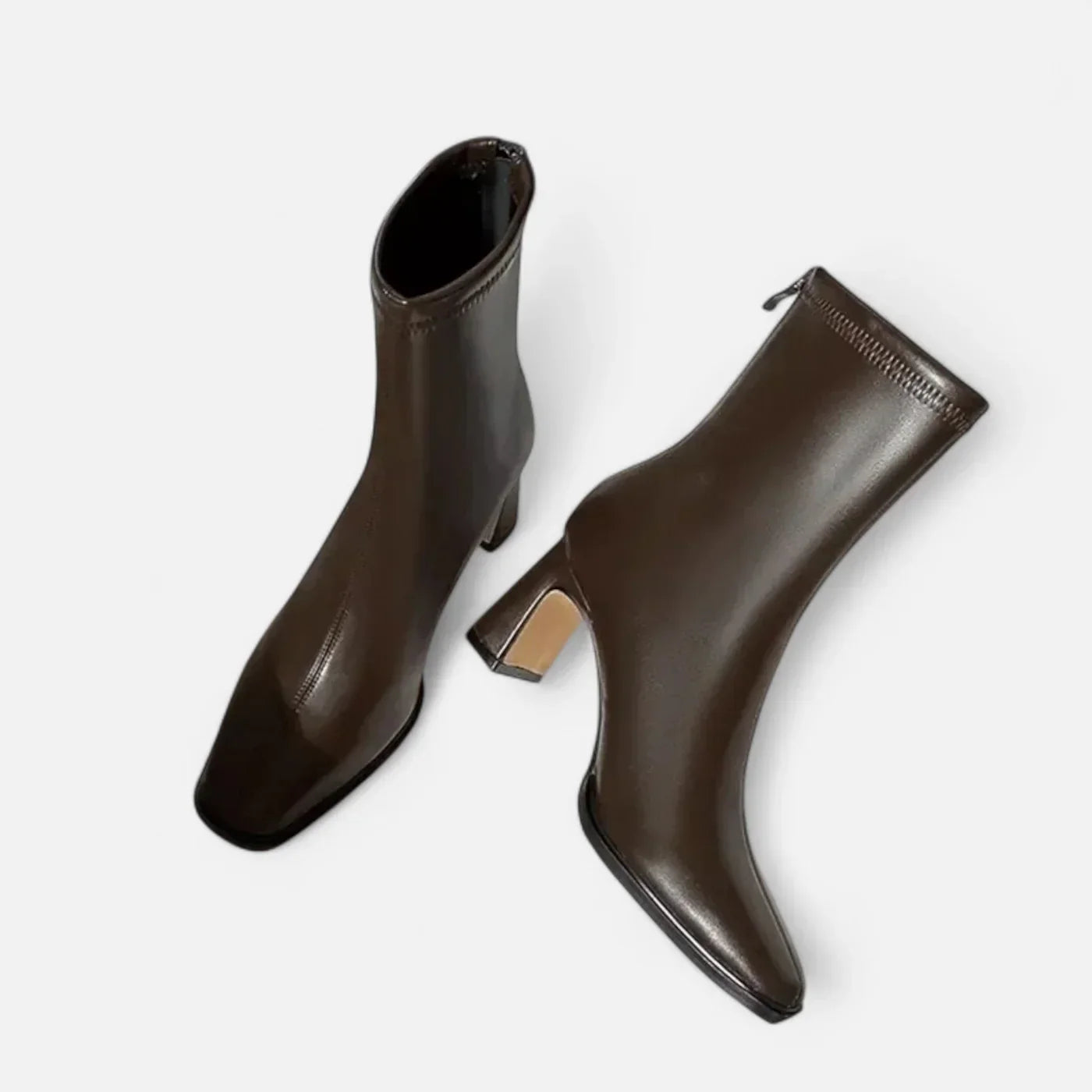 Madison Bottines Femme – Bottines Hiver Vintage à Bout Carré avec Doublure Chaude & Talon Bloc