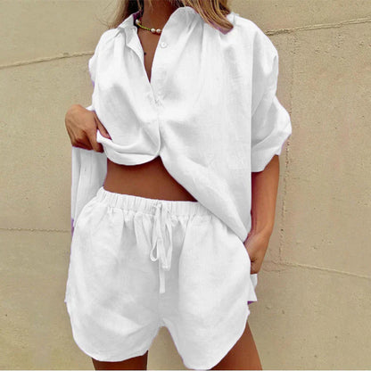 Bailey Ensemble Femme Décontracté – Coord Deux Pièces avec Haut à Manches Longues & Pantalon Fluide