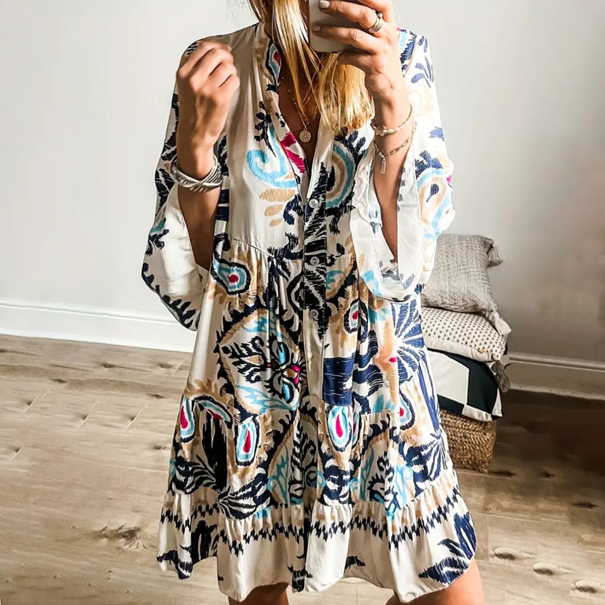 Leigh Robe Courte Femme – Mini-Robe Féminine & Légère pour Été Chic et Style Décontracté