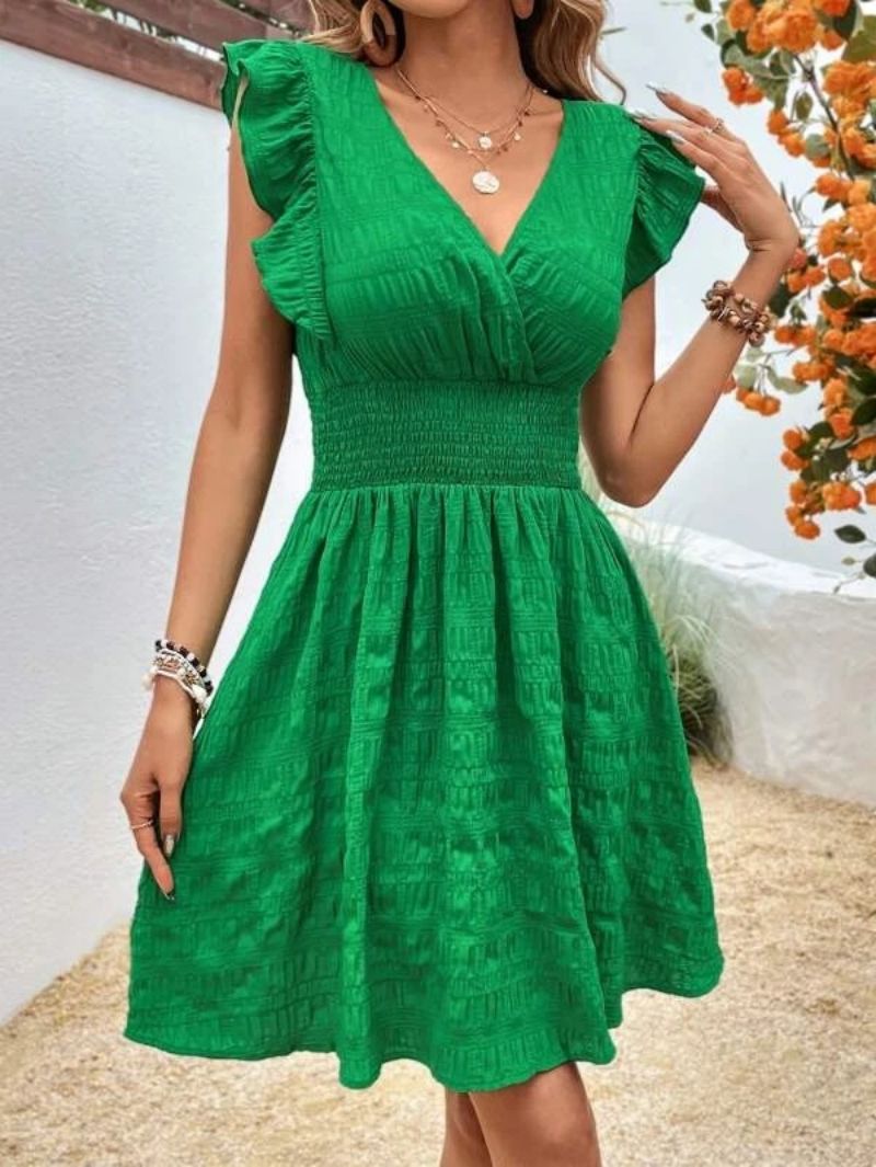 Naomi Robe d’Été Femme – Robe Évasée Élégante avec Coupe Légère et Look Naturel