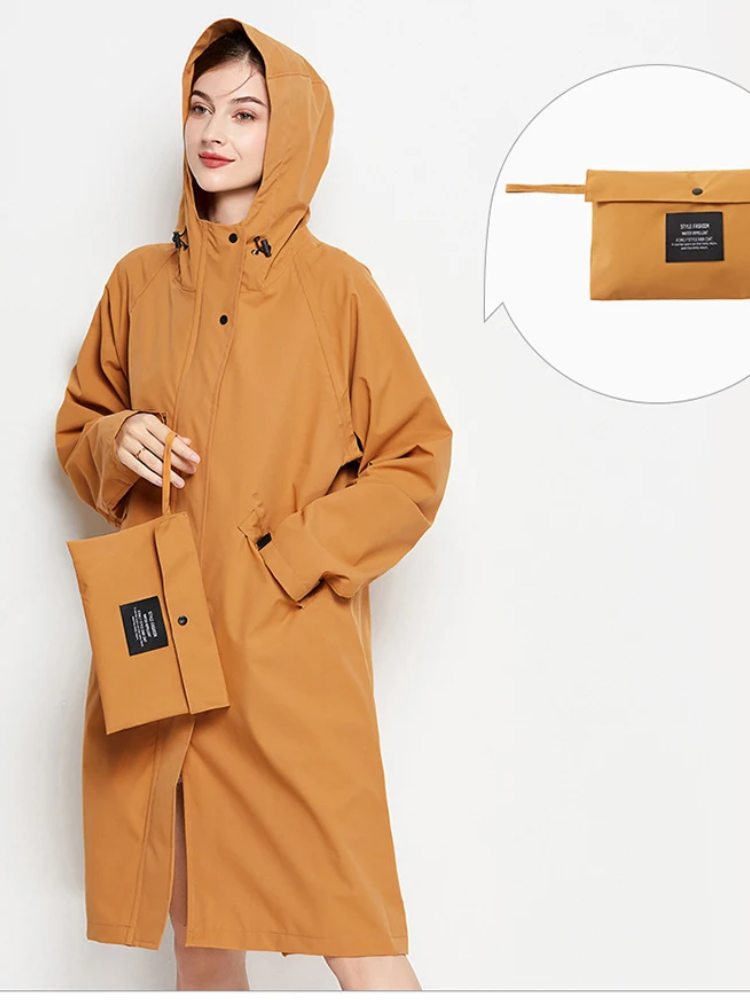 Malia Veste Femme Imperméable – Légère Coupe-Vent avec Capuche Ajustable & Poches Pratiques