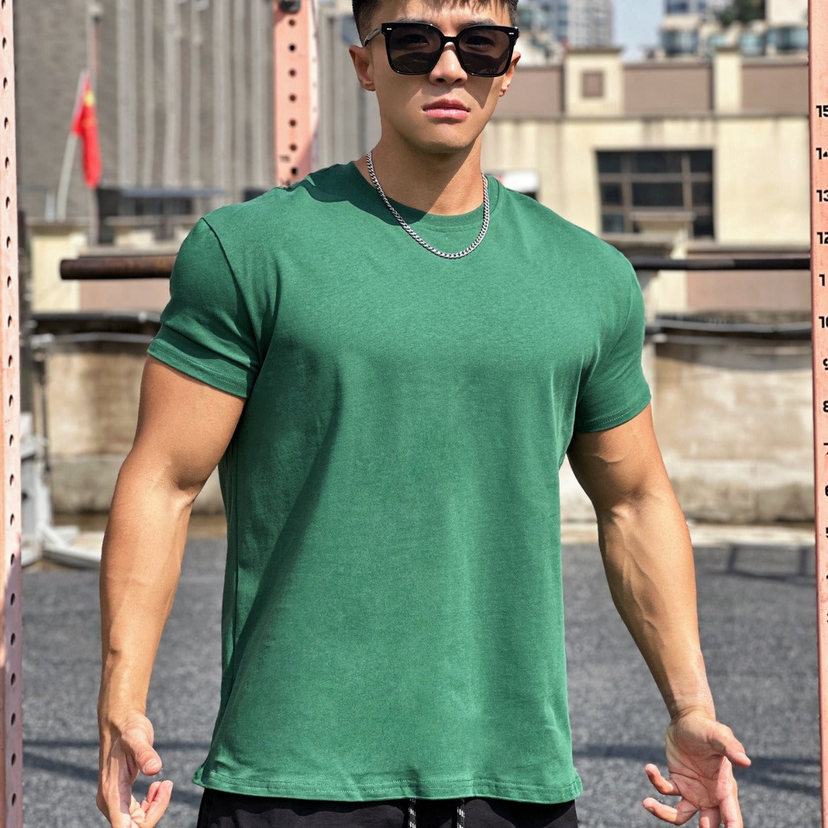 Liam Men's Sports T-Shirt – Loose Fit Cotton Short Sleeve with Breathable Design