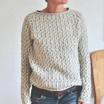 Malona Pull Élégant pour Femme – Pull Automnal Féminin à Coupe Flatteuse