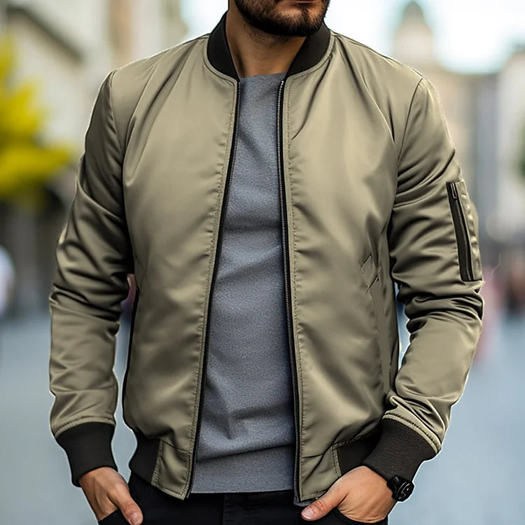 Linus Blouson pour Homme – Streetwear léger d’automne avec col montant