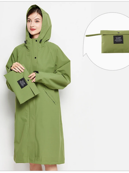 Malia Veste Femme Imperméable – Légère Coupe-Vent avec Capuche Ajustable & Poches Pratiques