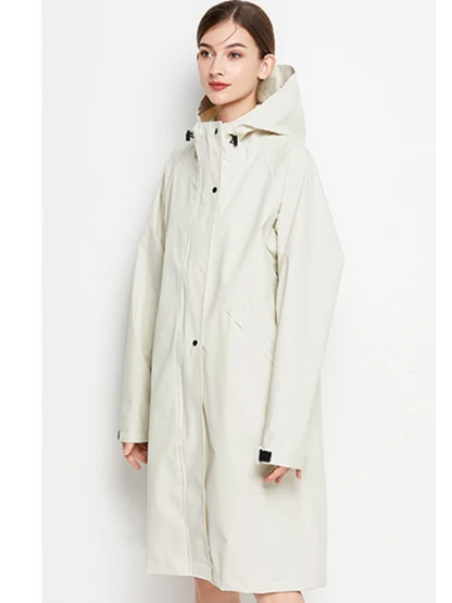 Malia Veste Femme Imperméable – Légère Coupe-Vent avec Capuche Ajustable & Poches Pratiques