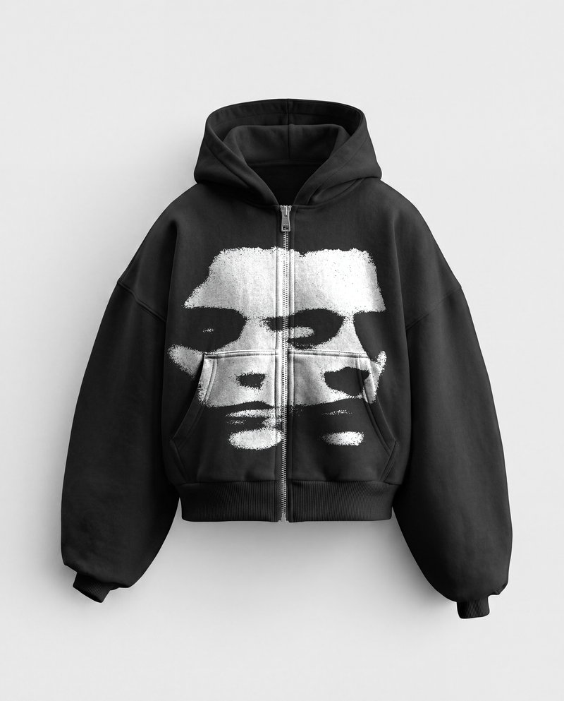 'ALTER-EGO' HEAVYWEIGHT BOXY ZIPUP HOODIE