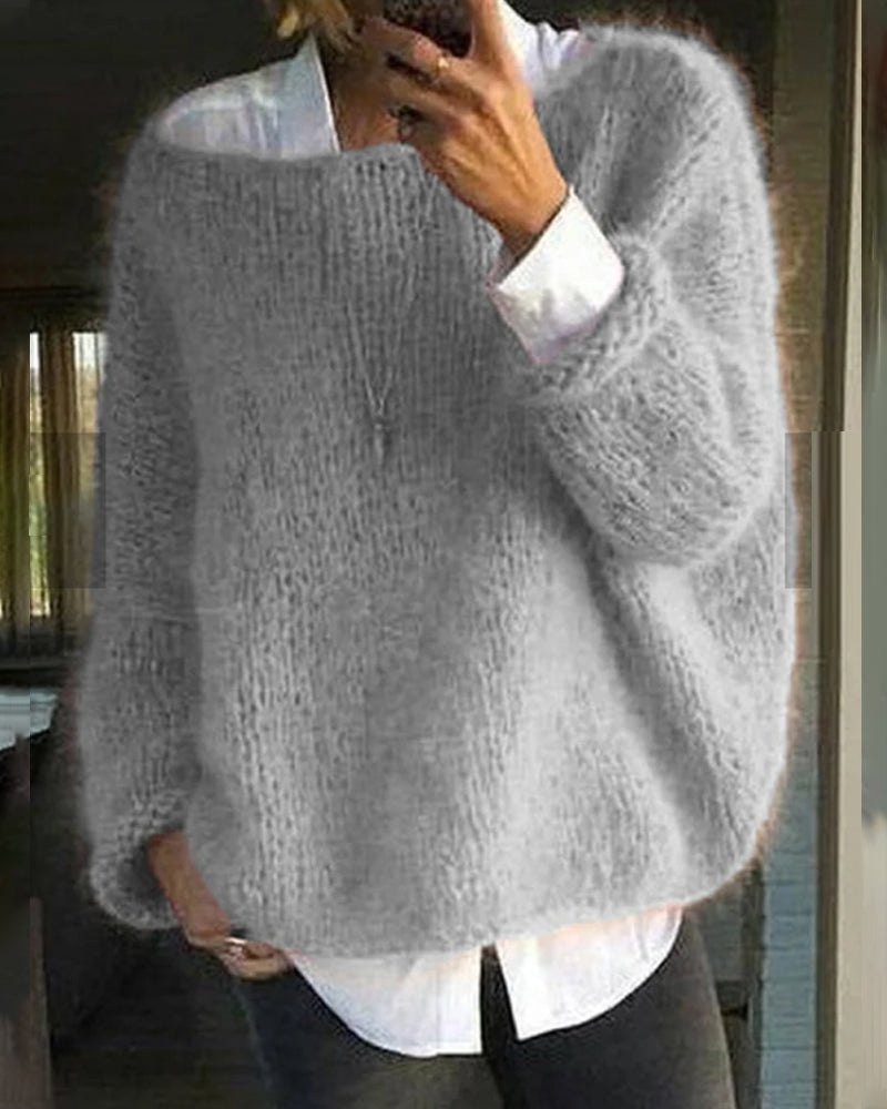 Abigail Women's Sweater – Soft Knit Sweater with Long Sleeves & Comfortable Fit for Winter