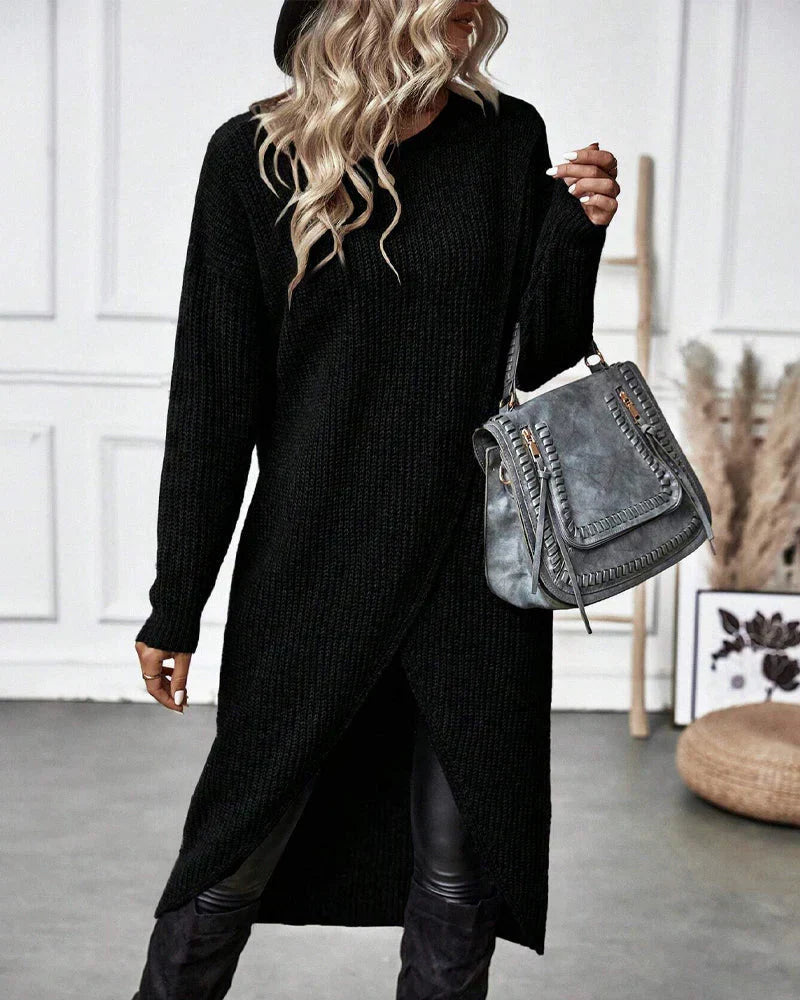 Sylvia Pull Femme – Long Pull Élégant & Confortable au Style Intemporel pour l’Hiver