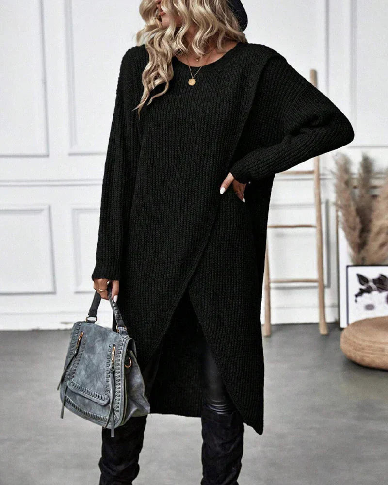 Sylvia Pull Femme – Long Pull Élégant & Confortable au Style Intemporel pour l’Hiver