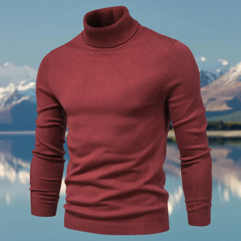 Vince Men's Turtleneck Sweater – Classic in Soft Knit, Fitted & Elegant for Winter