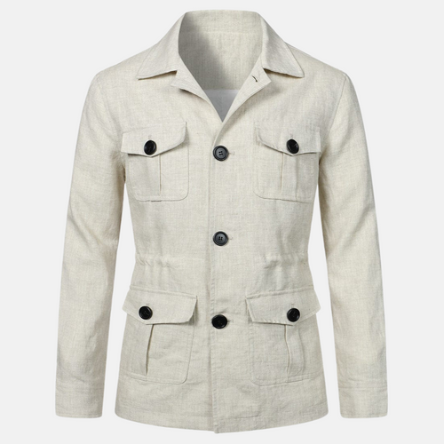 Vince Veste Homme Élégante – Style Classique avec Multiples Poches & Fermeture à Boutons