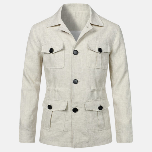Vince Veste Homme Élégante – Style Classique avec Multiples Poches & Fermeture à Boutons