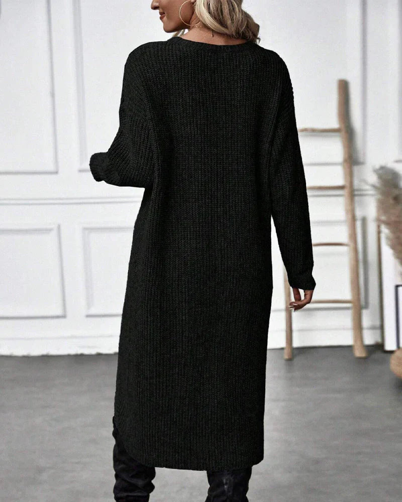 Sylvia Pull Femme – Long Pull Élégant & Confortable au Style Intemporel pour l’Hiver