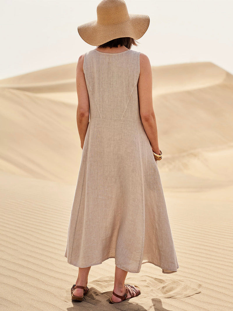 Elise Cotton Dress for Women – Soft, Breathable & Practical Pockets for Everyday Comfort