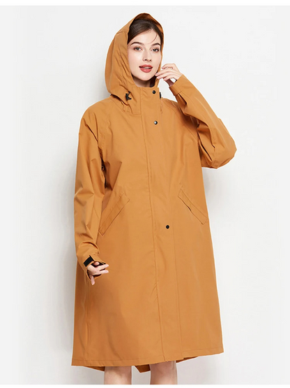 Malia Veste Femme Imperméable – Légère Coupe-Vent avec Capuche Ajustable & Poches Pratiques