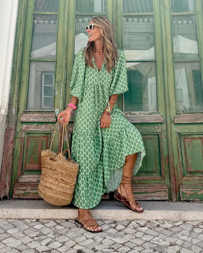 Sandy Long Dress for Women – Versatile Style with Lightweight Fabric & Timeless Elegance