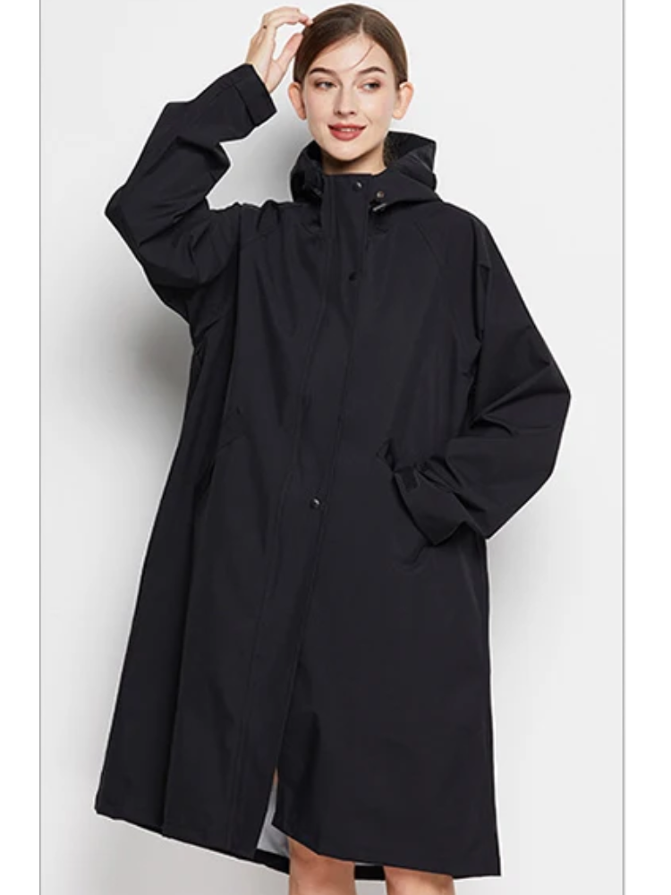 Malia Veste Femme Imperméable – Légère Coupe-Vent avec Capuche Ajustable & Poches Pratiques