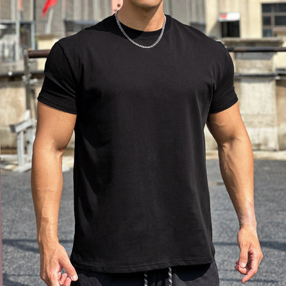 Liam Men's Sports T-Shirt – Loose Fit Cotton Short Sleeve with Breathable Design