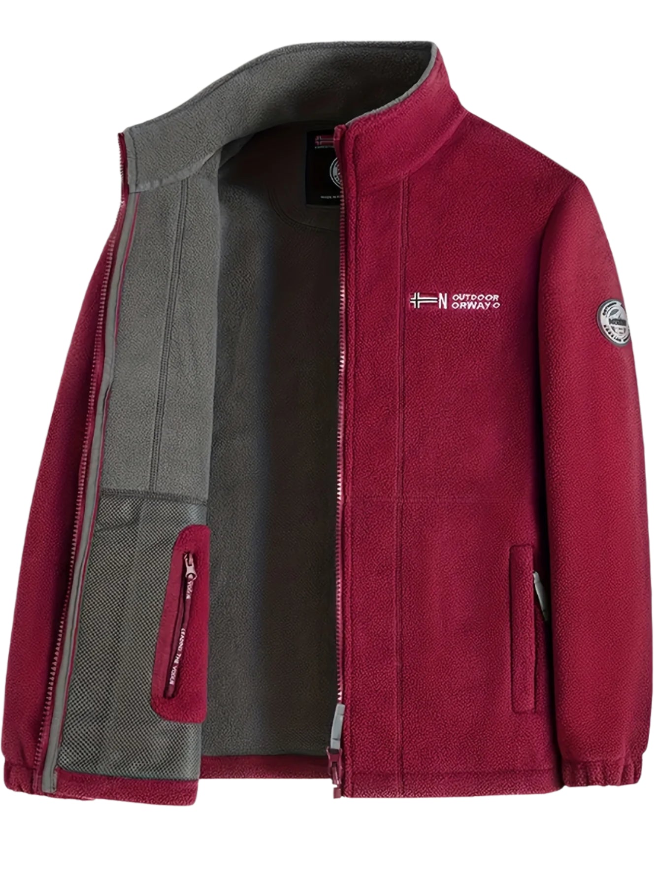 Julius Veste Polaire Outdoor Homme – Douce, Chaude & Légère avec Col Protecteur