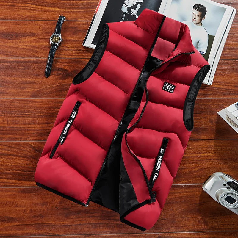 Clarence Gilet Matelassé Homme – Sans Manches, Isolation Thermique & Fermeture Éclair