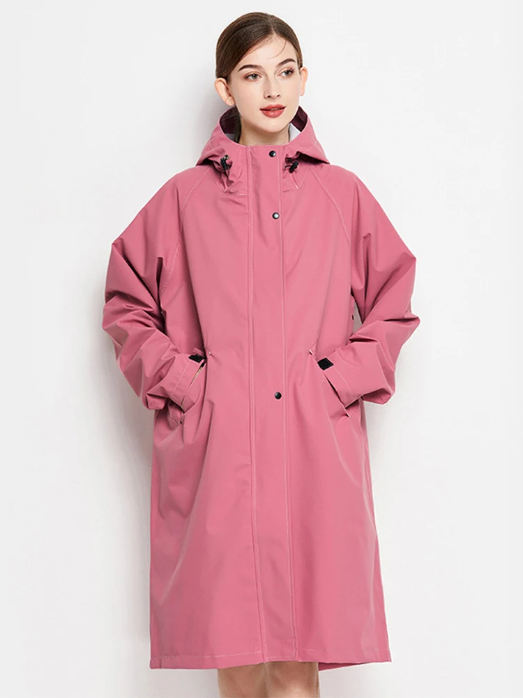 Malia Veste Femme Imperméable – Légère Coupe-Vent avec Capuche Ajustable & Poches Pratiques