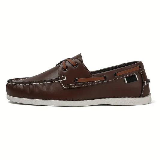 Lucas Chaussures Bateau Homme – Mocassins Rétro Confortables & Élégants en Cuir