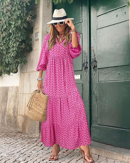 Sandy Long Dress for Women – Versatile Style with Lightweight Fabric & Timeless Elegance