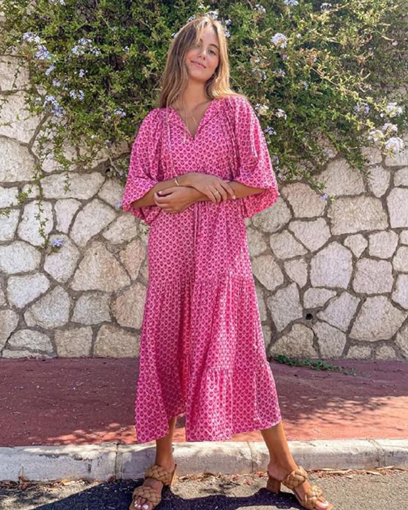 Sandy Long Dress for Women – Versatile Style with Lightweight Fabric & Timeless Elegance