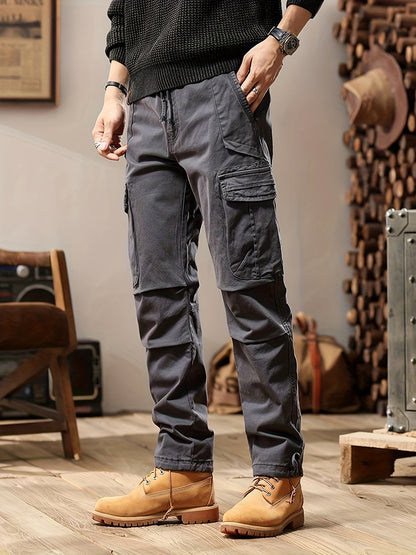 Mason Men's Tactical Cargo Pants – Durable Slim Fit with Multiple Pockets & Reinforced Seams