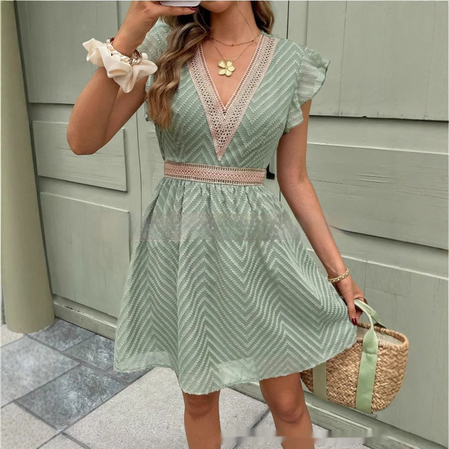 Francis Robe Femme – Robe d’Été Élégante en Soie Glacée Fluide & Confortable pour l’Été