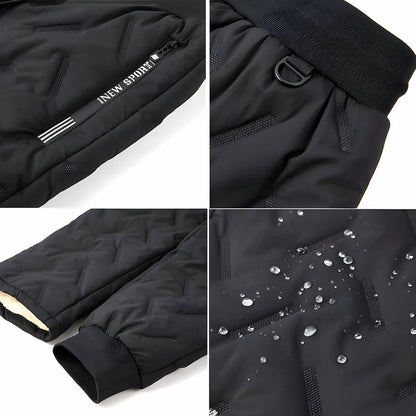 Leila Pantalon Thermique Femme – Jogging d’Hiver Imperméable en Polaire Douce avec Poches