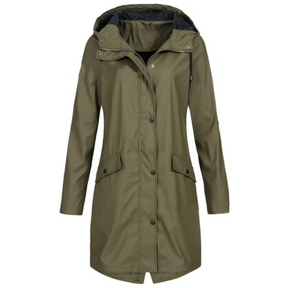 Arya Veste Coupe-Vent Femme – Imperméable Légère avec Capuche & Poches Pratiques