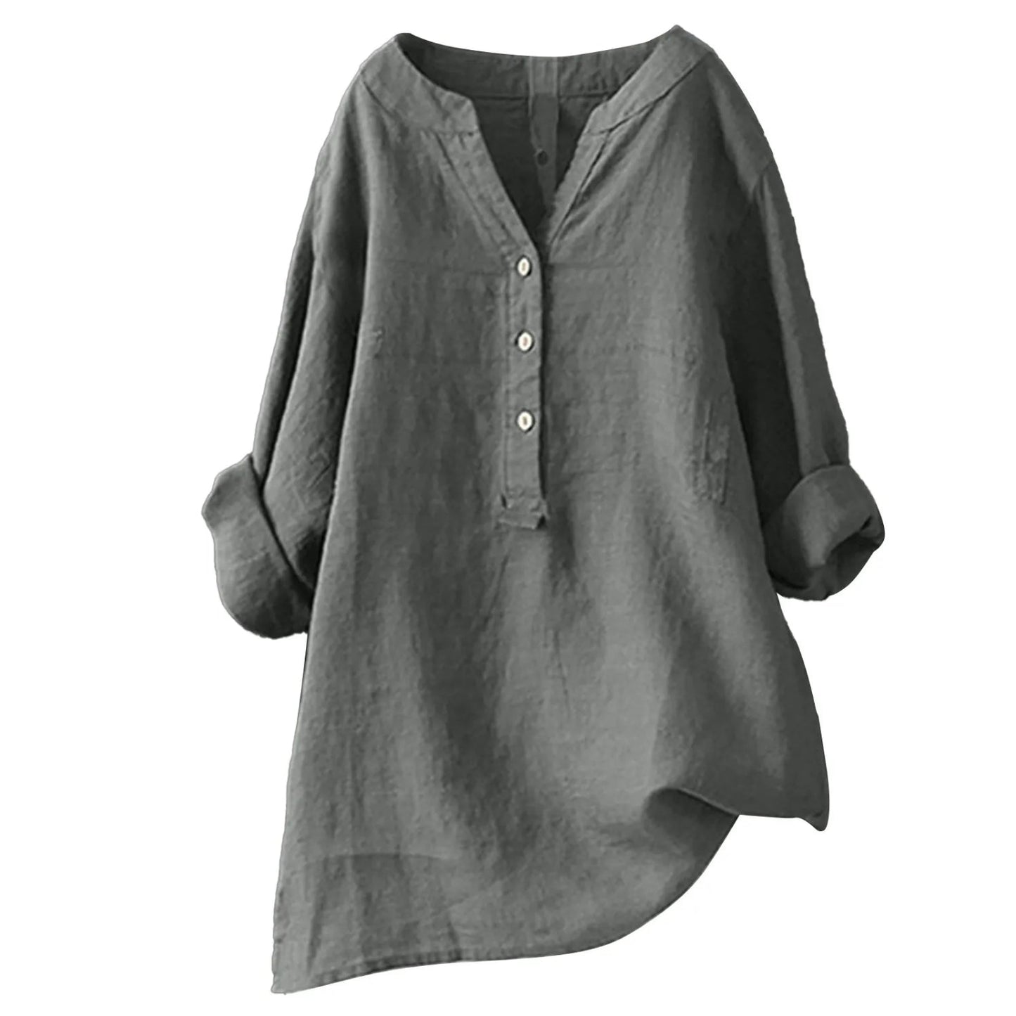 Crimson Blouse Femme – Tissu Léger et Respirant, Col V Rouge Intense & Style Polyvalent